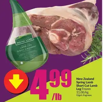 FreshCo New Zealand Springs Lamb Short Cut Lamb Leg offer