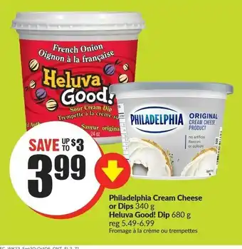 FreshCo Philadelphia Cream Cheese or Dips offer