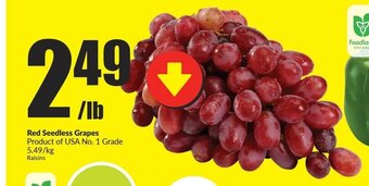 FreshCo Red Seedless Grapes offer