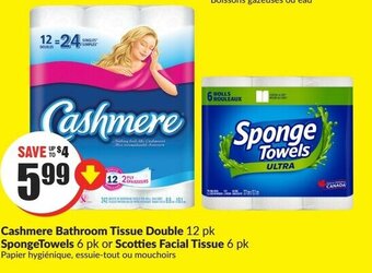 FreshCo Cashmere bathroom tissue double offer
