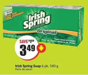 FreshCo Irish spring soap offer