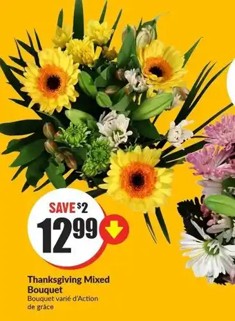 FreshCo Thanksgiving mixed bouquet offer