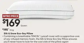 Sleep Country Silk & Snow Eco-Soy Pillow offer
