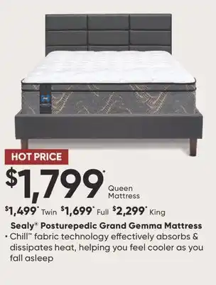 Sleep Country Sealy Posturepedic Grand Gemma Mattress offer