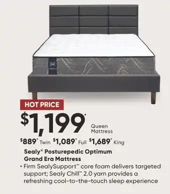 Dormez Vous Sealy Posturepedic Optimum Grand Era Mattress offer