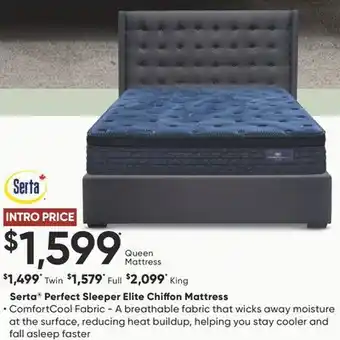 Dormez Vous Serta Perfect Sleeper Elite Chiffon Mattress offer