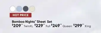 Dormez Vous Bamboo Nights Sheet Set offer
