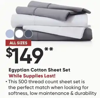 Dormez Vous Egyptian Cotton Sheet set offer