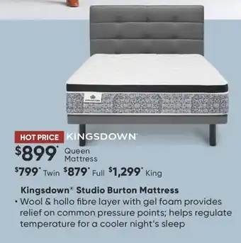 Dormez Vous Kingsdown Studio Burton Mattress offer