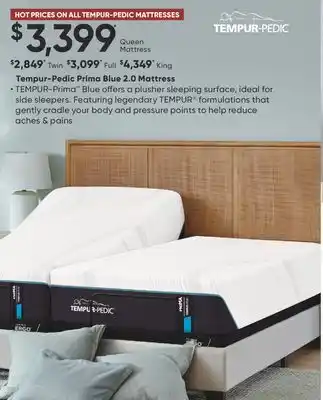 Dormez Vous Tempur-Pedic Prima Blue 2.0 Mattress offer