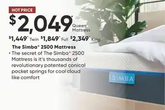 Dormez Vous The Simba 2500 Mattress offer