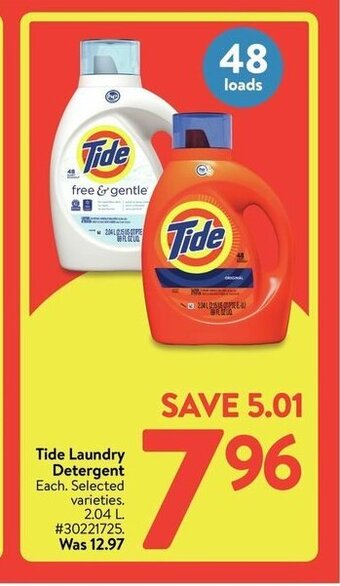 Walmart Tide Laundry Detergent offer