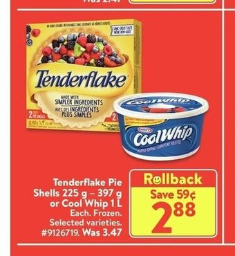 Walmart TenderFlake Pie Shells offer