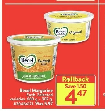 Walmart Becel Margarine offer