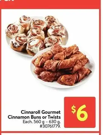 Walmart Cinnaroll Gourmet Cinnamon Buns or Twists offer