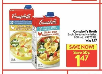 Walmart Campbell's Broth offer