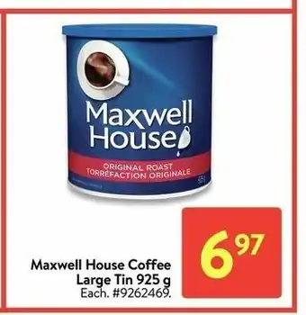 Walmart Maxwell House Coffee Large Tin offer