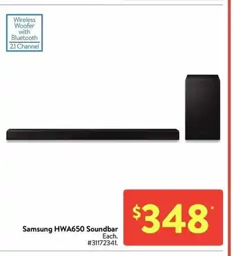 Walmart Samsung HWA650 Soundbar offer