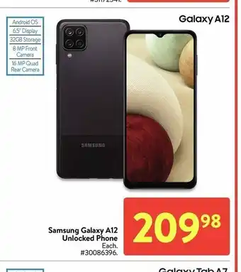 Walmart Samsung Galaxy A12 Unlocked Phone offer