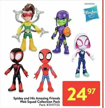 Walmart Spidey And His Amazing Friends Web Squad Collection Pack offer