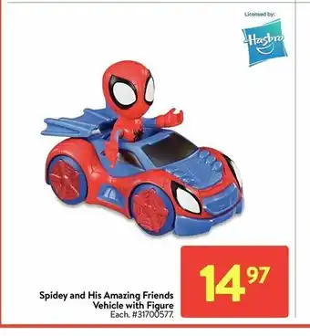 Walmart Spidey And His Amazing Friends Vehicle With Figure offer