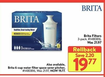 Walmart Brita Filters offer