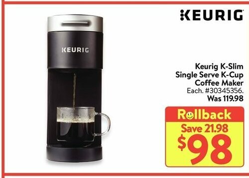 Keurig K-Slim Single Serve K-Cup Coffee 