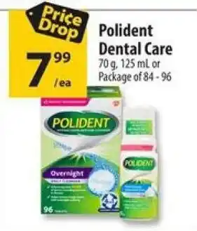 Co-op Polident Dental Care 70g, 125mL or Package of 84-96 offer