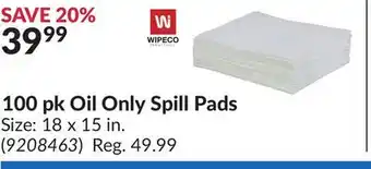 Princess Auto 100 pk Oil Only Spill Pads offer