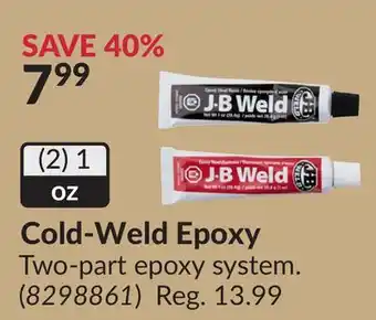 Princess Auto Cold-Weld Epoxy offer