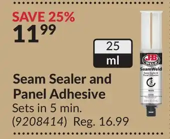 Princess Auto Seam Sealer and Panel Adhesive Sets offer