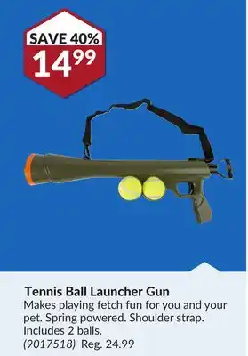 Princess Auto Tennis Ball Launcher Gun offer