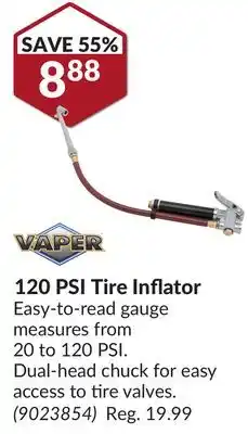 Princess Auto 120 PSI Tire Inflator offer