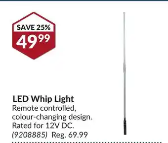 Princess Auto LED Whip Light offer