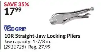 Princess Auto 10R Straight-Jaw Locking Pliers offer