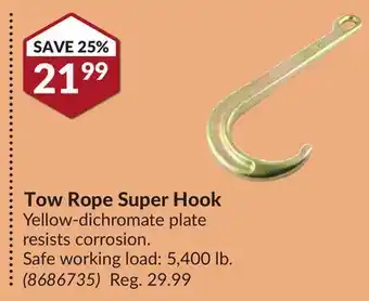 Princess Auto Tow Rope Super Hook offer