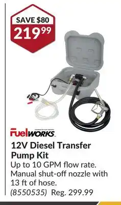 Princess Auto 12V Diesel Transfer Pump Kit offer