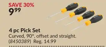 Princess Auto 4 pc Pick Set offer