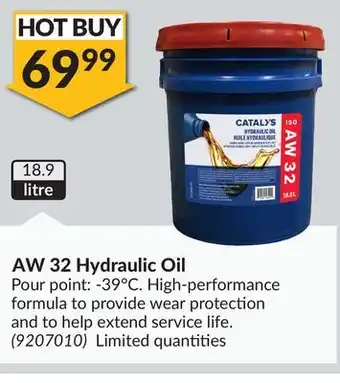 Princess Auto AW 32 Hydraulic Oil offer
