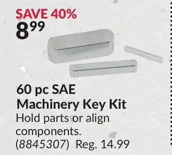 Princess Auto 60 pc SAE Machinery Key Kit offer
