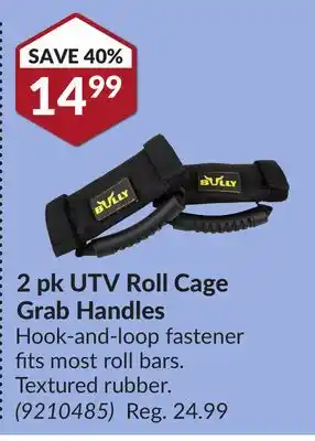 Princess Auto 2 pk UTV Roll Cage Grab Handles offer