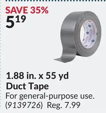 Princess Auto 1.88 in. x 55 yd Duct Tape offer