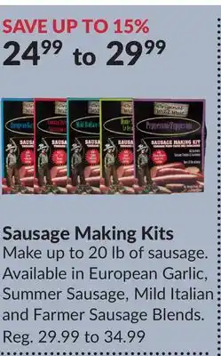 Princess Auto Sausage Making Kits offer