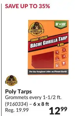 Princess Auto Poly Tarps offer