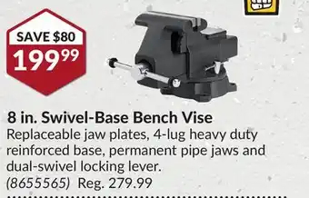 Princess Auto 8 in. Swivel-Base Bench Vise offer