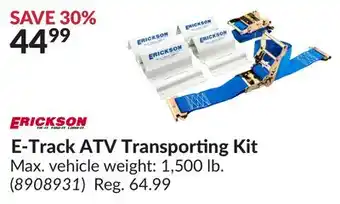 Princess Auto E-Track ATV Transporting Kit offer