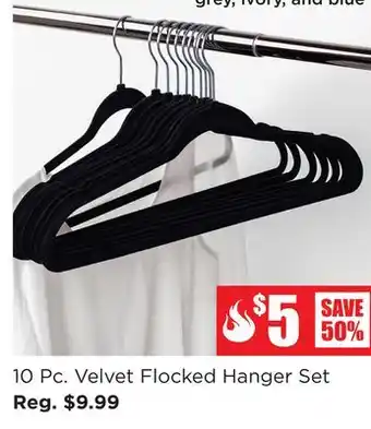 Kitchen Stuff Plus 10 Pc. Velvet Flocked Hanger Set offer