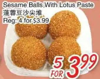 Foody Mart Sesame Balls With Lotus Paste offer