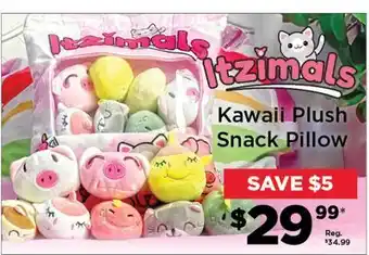 Showcase Itzimals Kawaii Snack Pillow offer