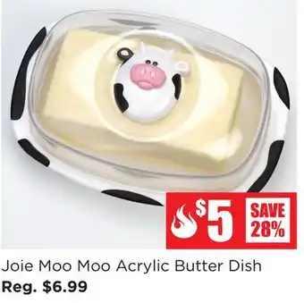 Kitchen Stuff Plus Joie Moo Moo Acrylic Butter Dish offer